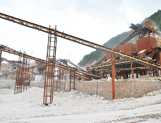 江西日产1000吨的石料生产线使用现场