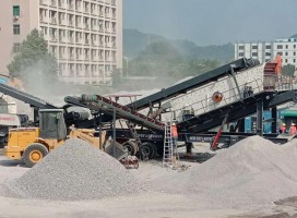 YPC移动式建筑垃圾处理设备进驻四川建筑废料处置项目