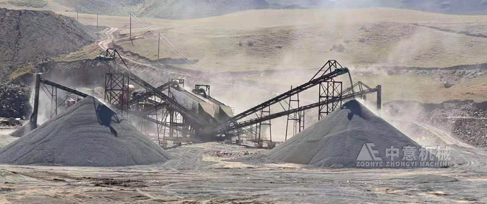 内蒙古年产100万方玄武岩碎石制砂生产线稳定投产