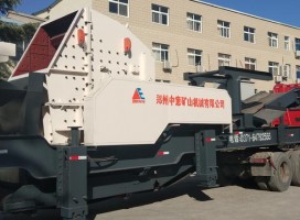 海口建筑垃圾处理生产方案 中意环保型移动式破碎机报价