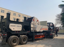 移动式破碎机开赴南京时产100方石灰石碎石生产线