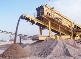 浙江杭州建筑垃圾处理项目案例 移动式破碎站魅力无限