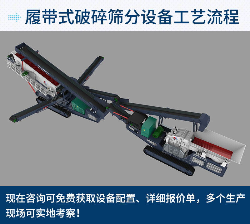 履带式破碎筛分站工艺流程