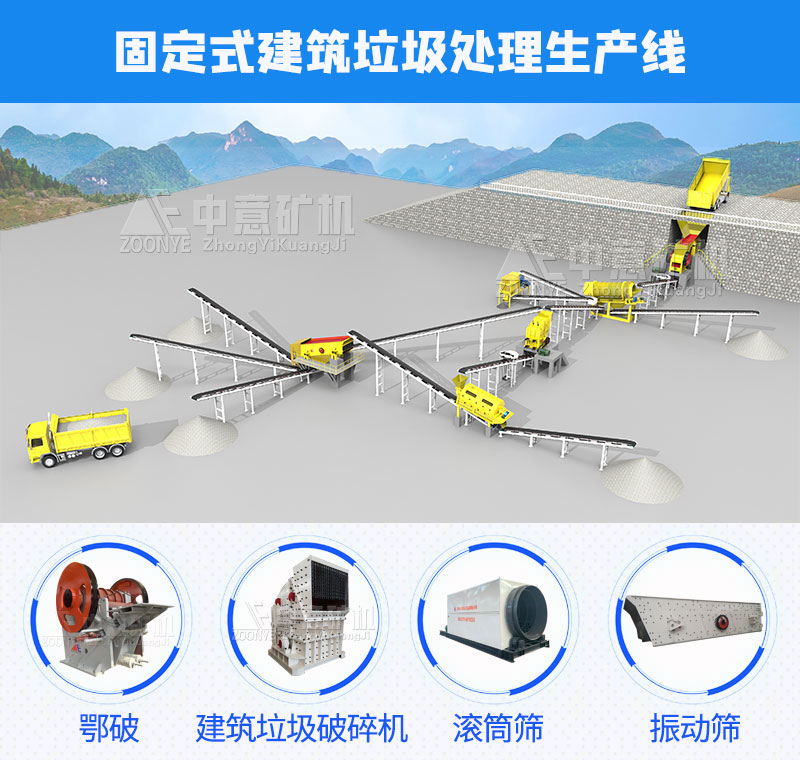 固定式建筑垃圾粉碎设备