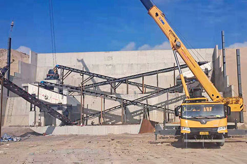 甘肃定西时产200吨制砂生产线安装现场