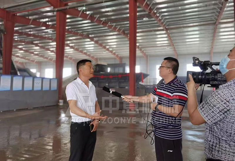 当地电视台现场采访报道