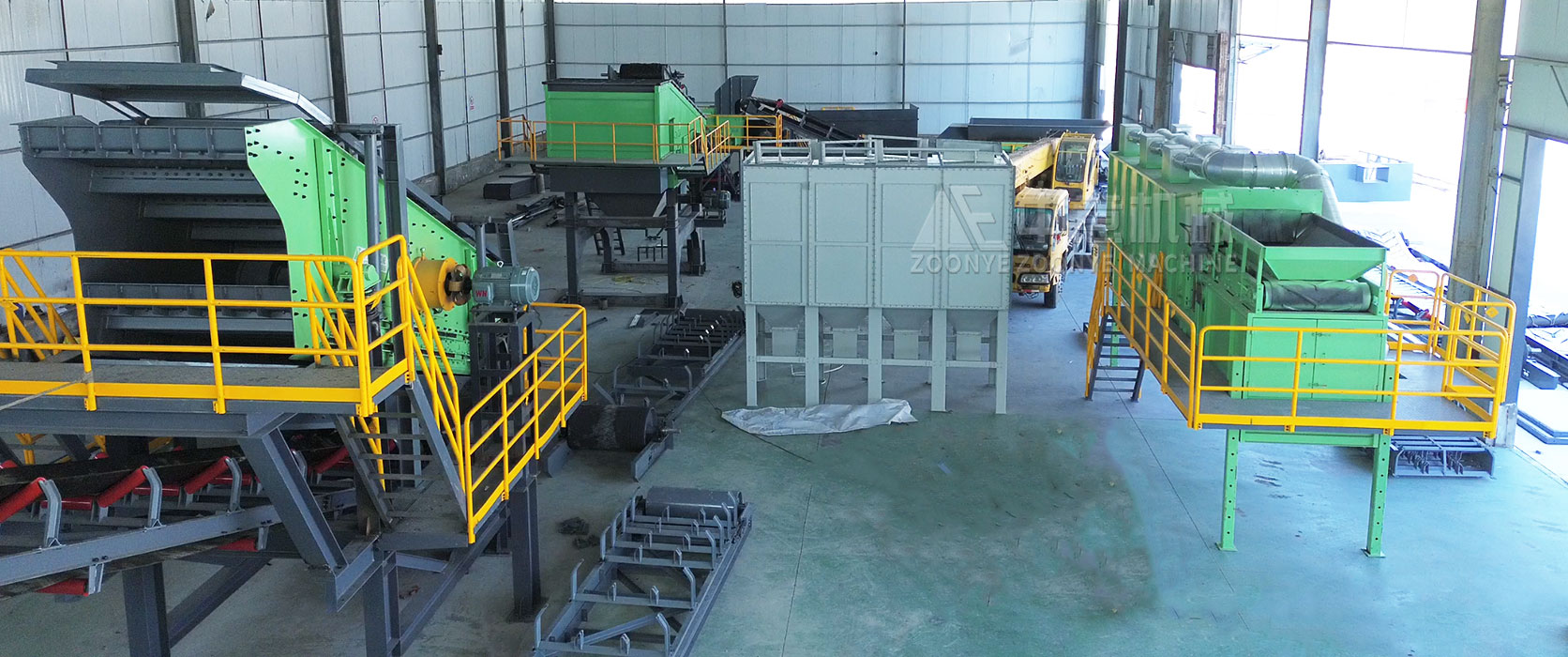 中意机械垃圾处理设备客户现场安装中