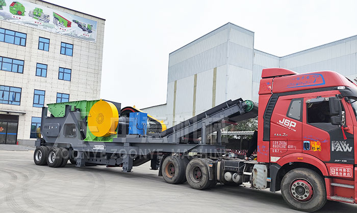 中意机械智能移动破碎筛分设备启程发车 助力客户项目高效落地