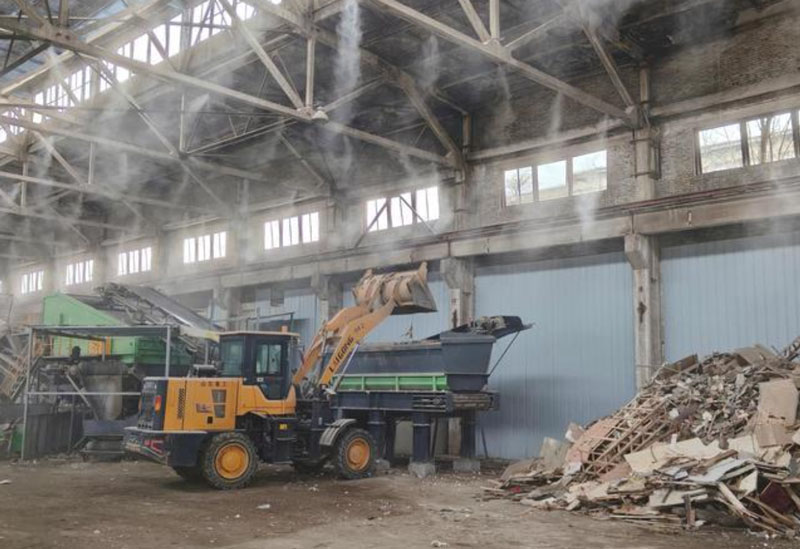 建筑装修垃圾生产线运行中